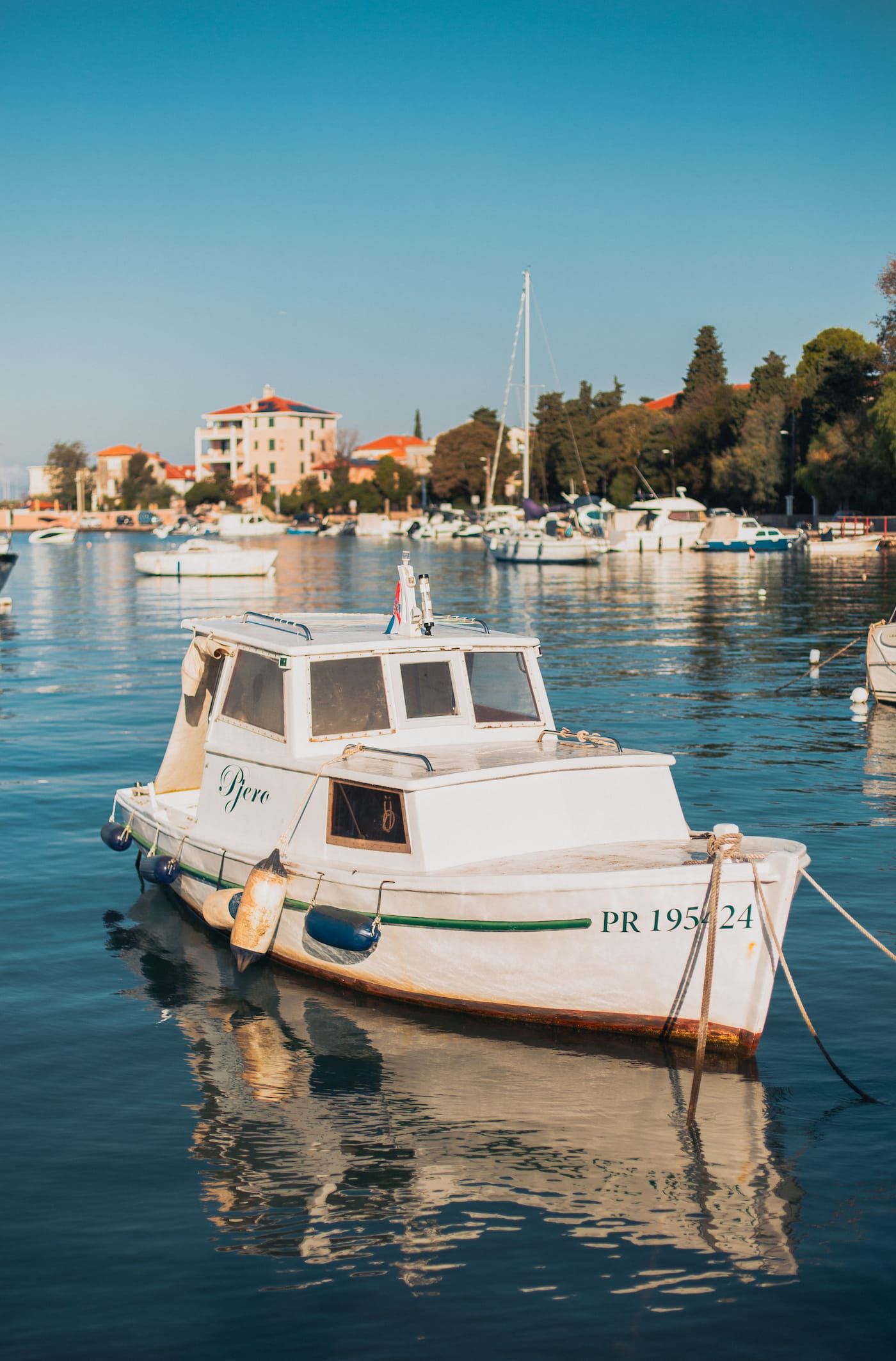 Boat in a Croatian harbour
