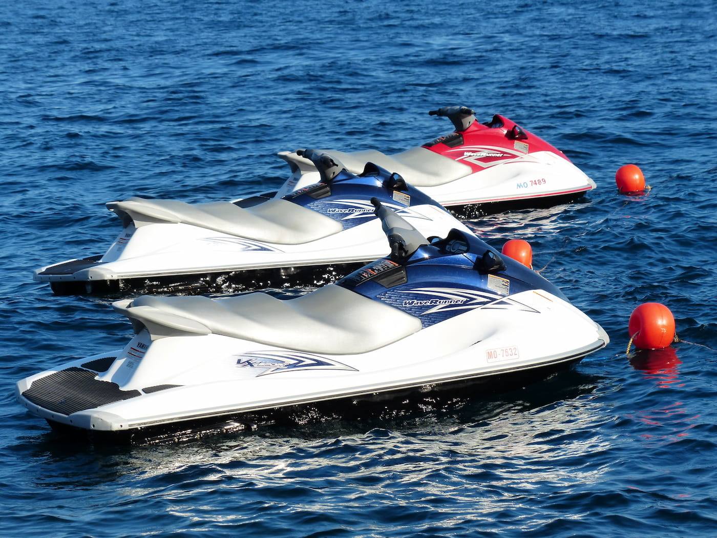 Jet skis on the Adriatic Sea