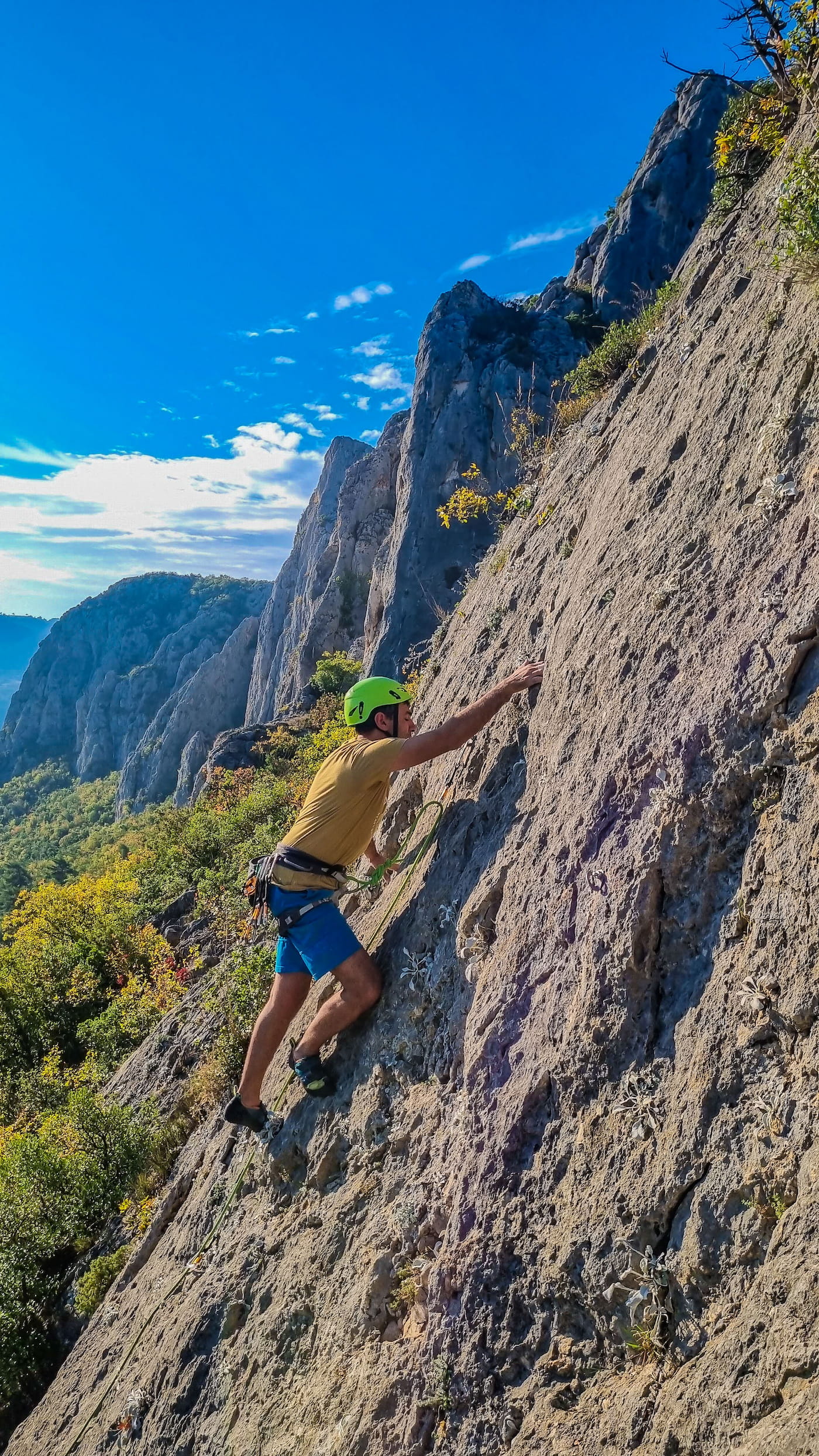 Rock climbing in Paklenica National Park