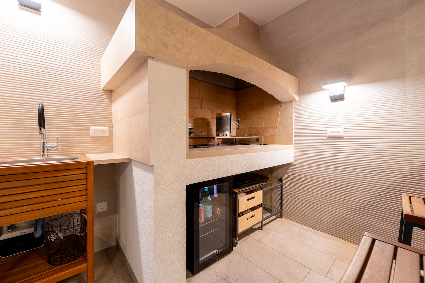 Grill area for guests